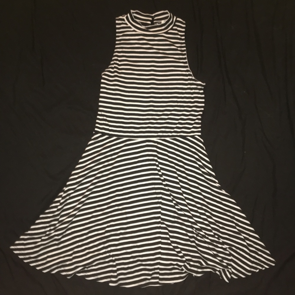 Striped sweater dress